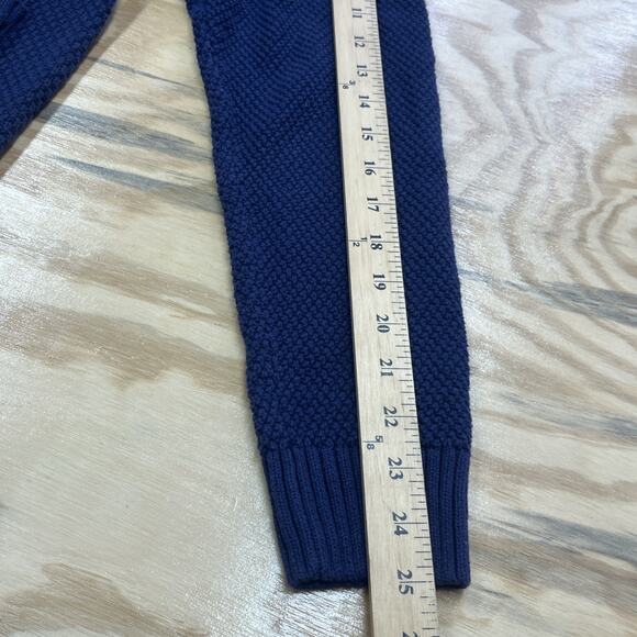 Club Room Cardigan Sweater Shawl Neck Men Size Medium Blue Knit Grandpa Mature - Picture 10 of 11